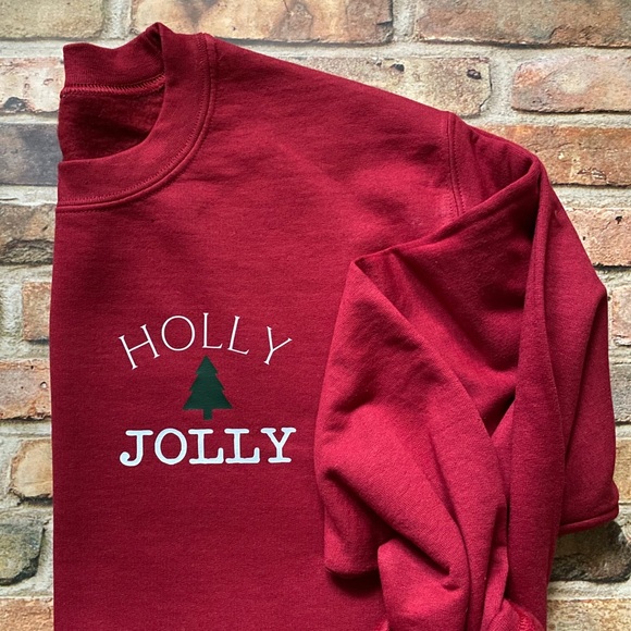 Holly Jolly Christmas Sweatshirt - Picture 3 of 5